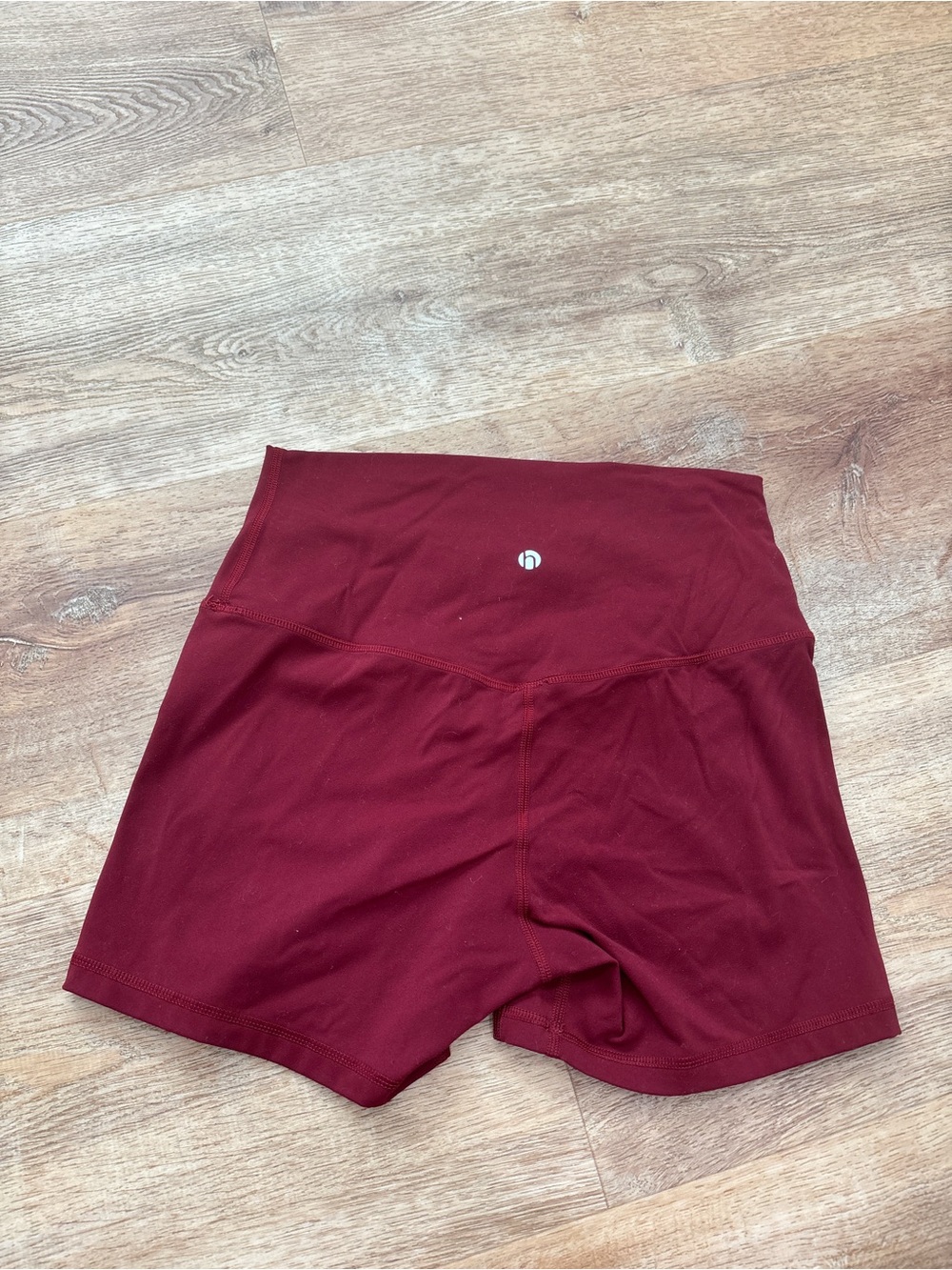 Amazon Women's High-Rise Bike Shorts - Burgundy
